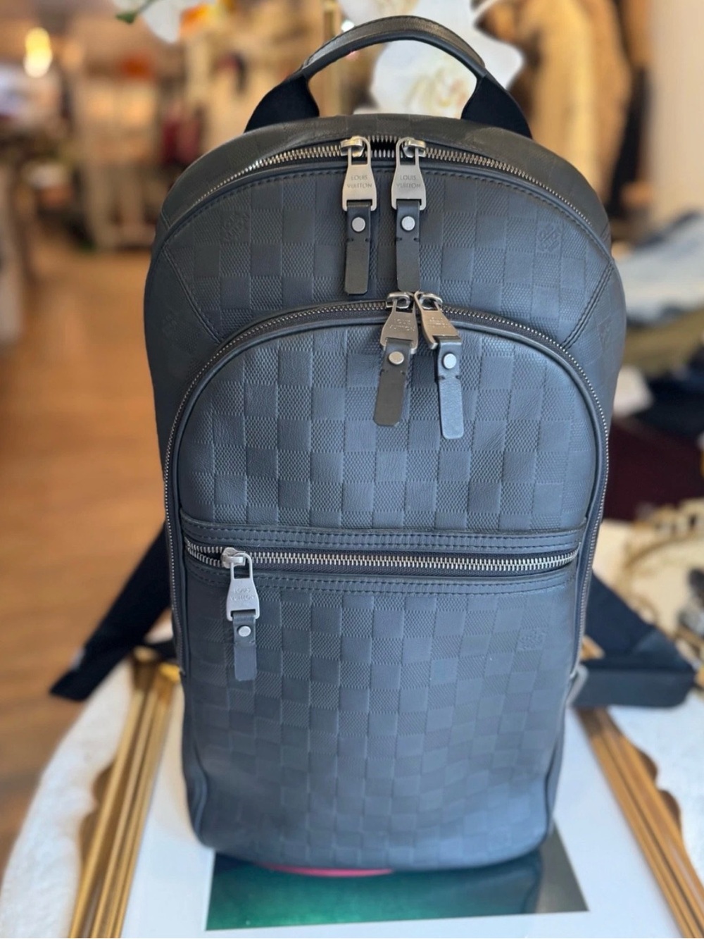 Louis Vuitton Men's Black Damier Graphite Backpack